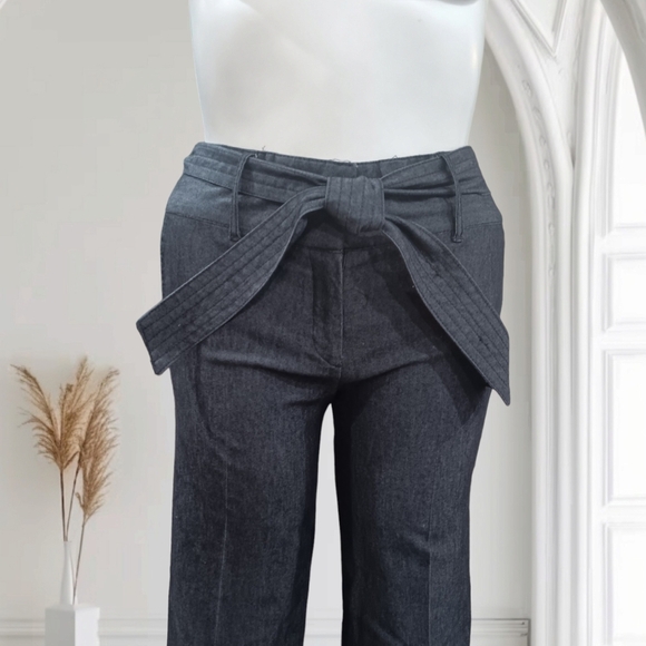 Dark Wash Wide-Leg Sailor Jeans by Kenar - Picture 2 of 9